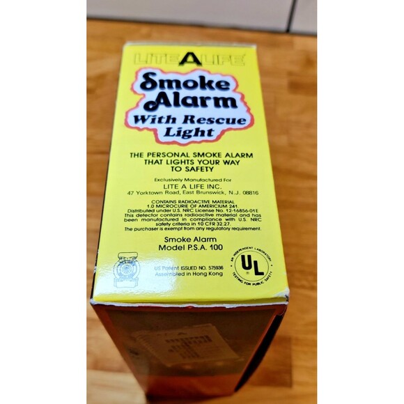 Vintage LiteALife Portable Smoke Alarm With Rescue Light 1980s-Model PSA-100 - Picture 5 of 7
